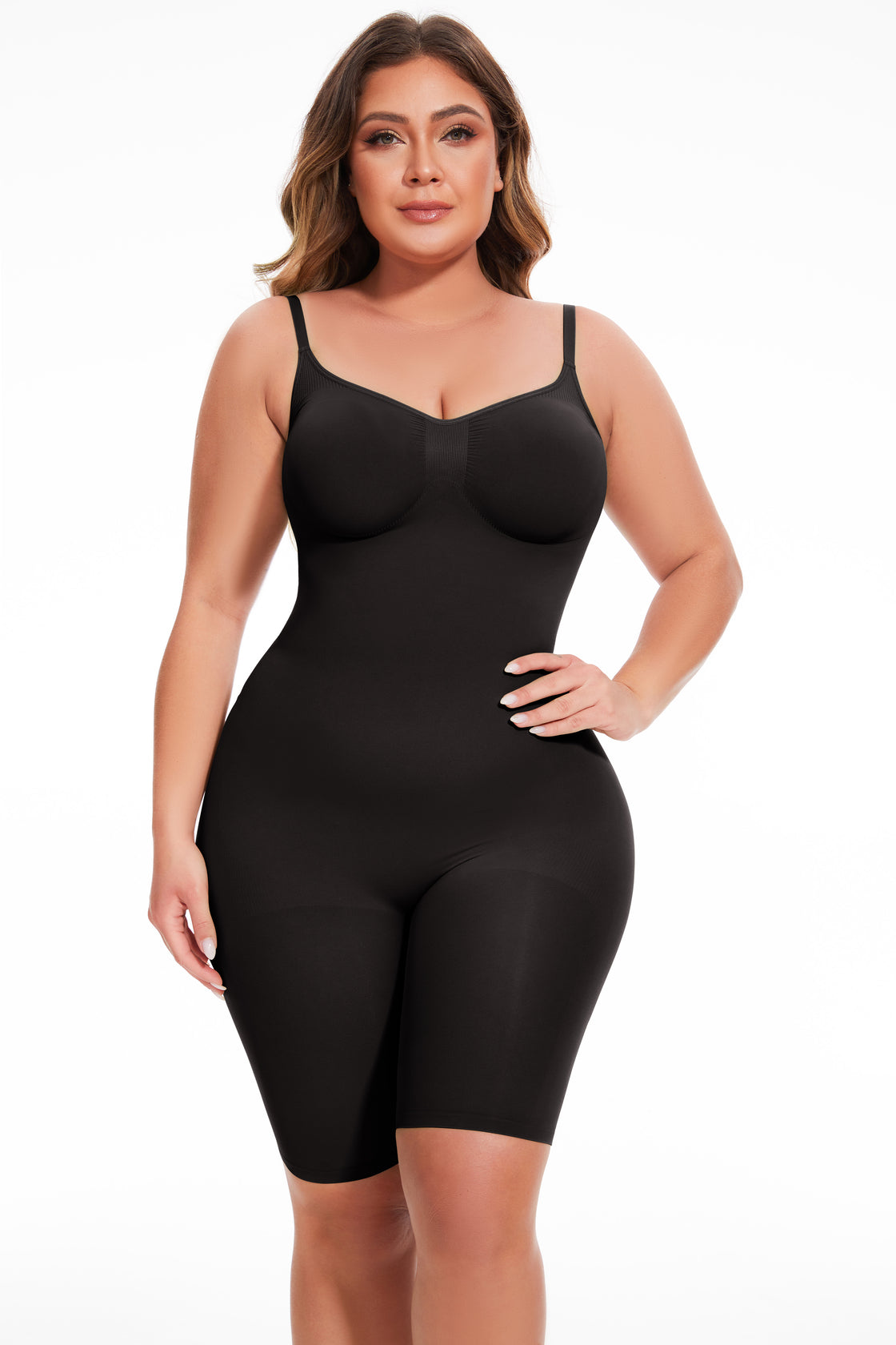 Shapeaura Mid-Thigh Bodysuit Shapeaura